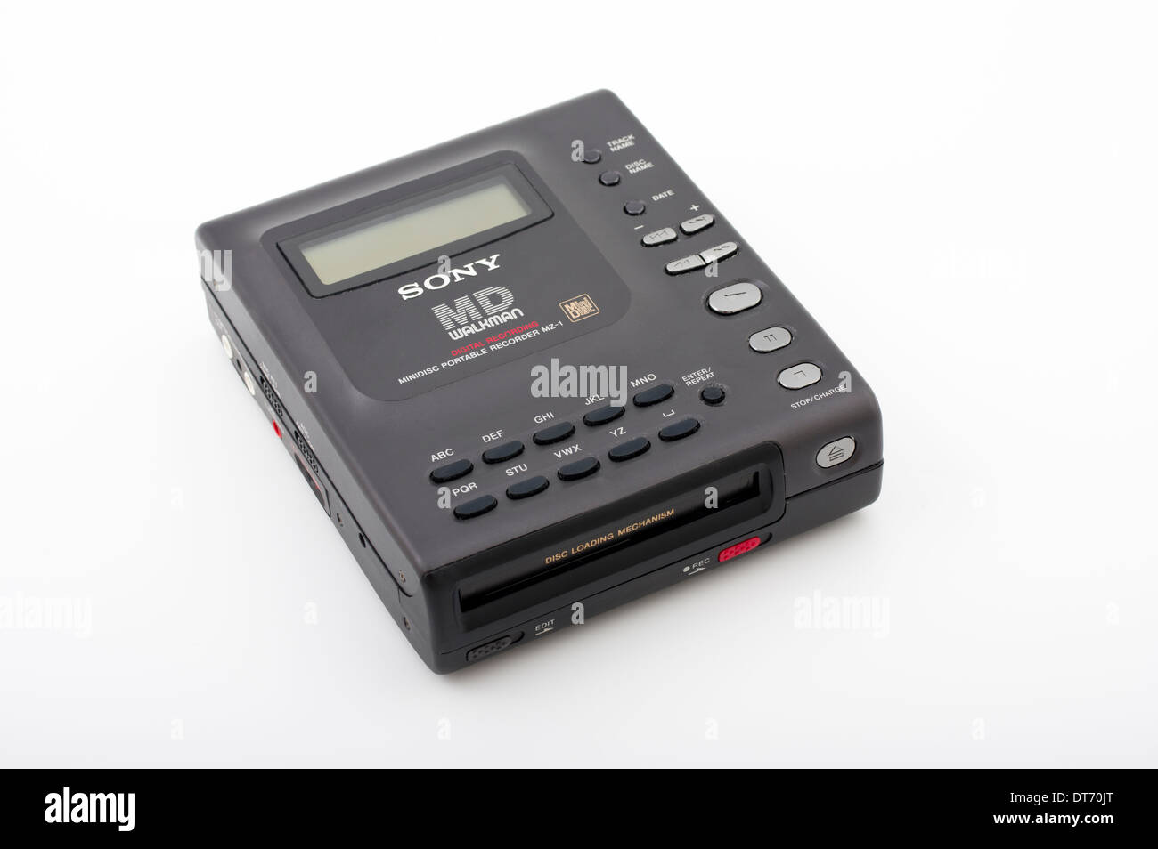 Sony MZ1 first MiniDisc player released in 1992. Stock Photo