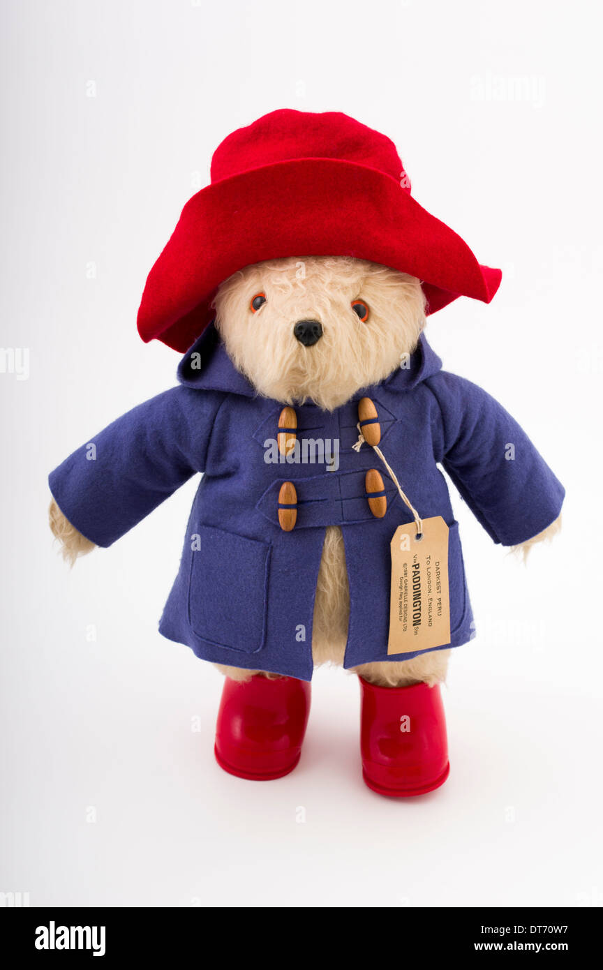 Gabrielle Designs Paddington Bear Iconic British Children's Toy Stock Photo