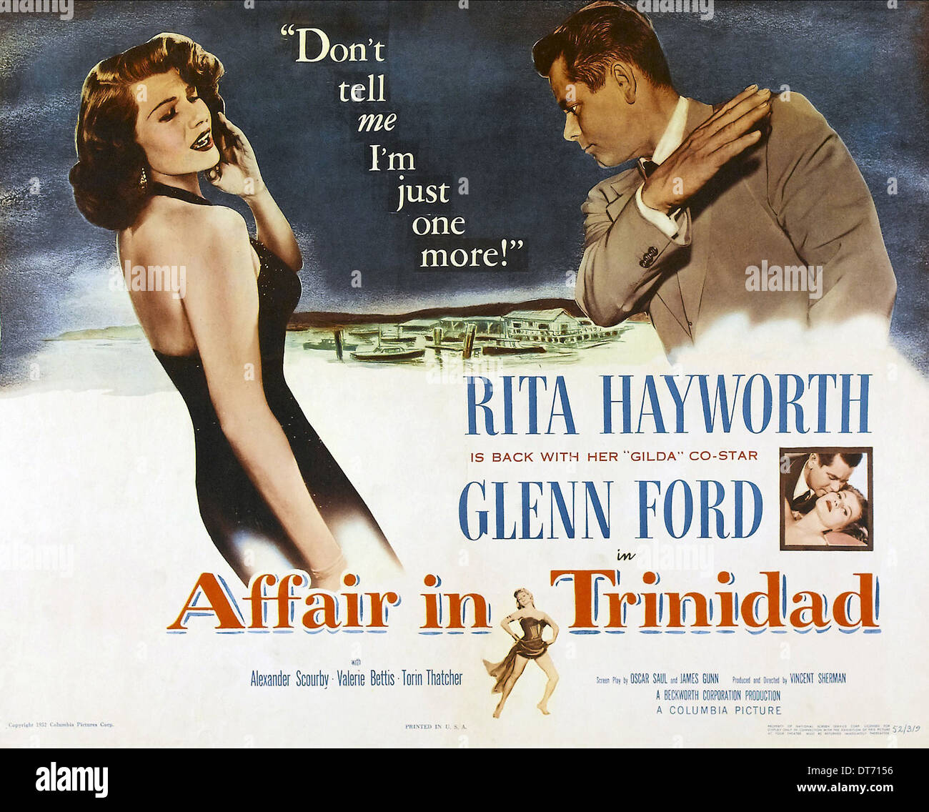 MOVIE POSTER AFFAIR IN TRINIDAD (1952 Stock Photo Alamy