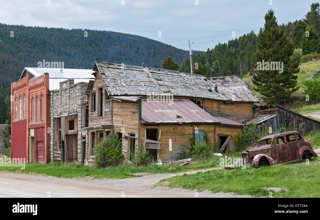Montana, Marysville, historic gold mining partial ghost town founded