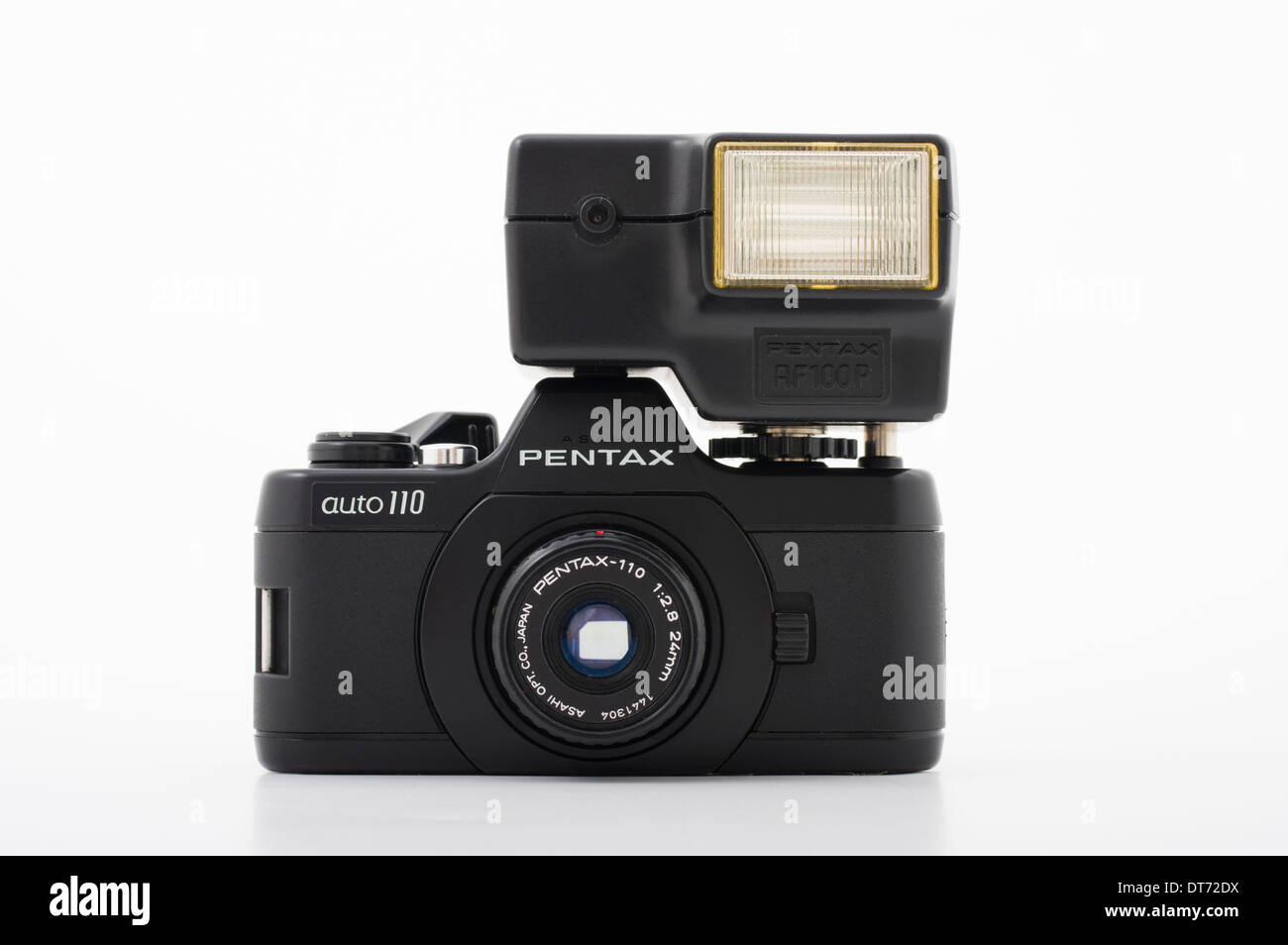 Pentax auto 110 film SLR camera using compact 110 film Stock Photo