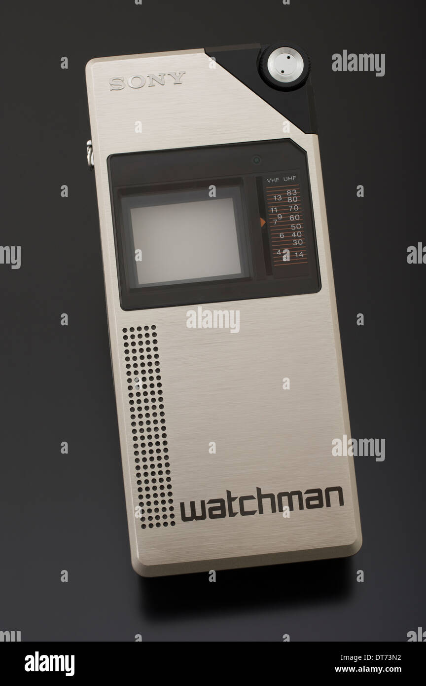 Sony FD-210 Watchman first portable television set Stock Photo