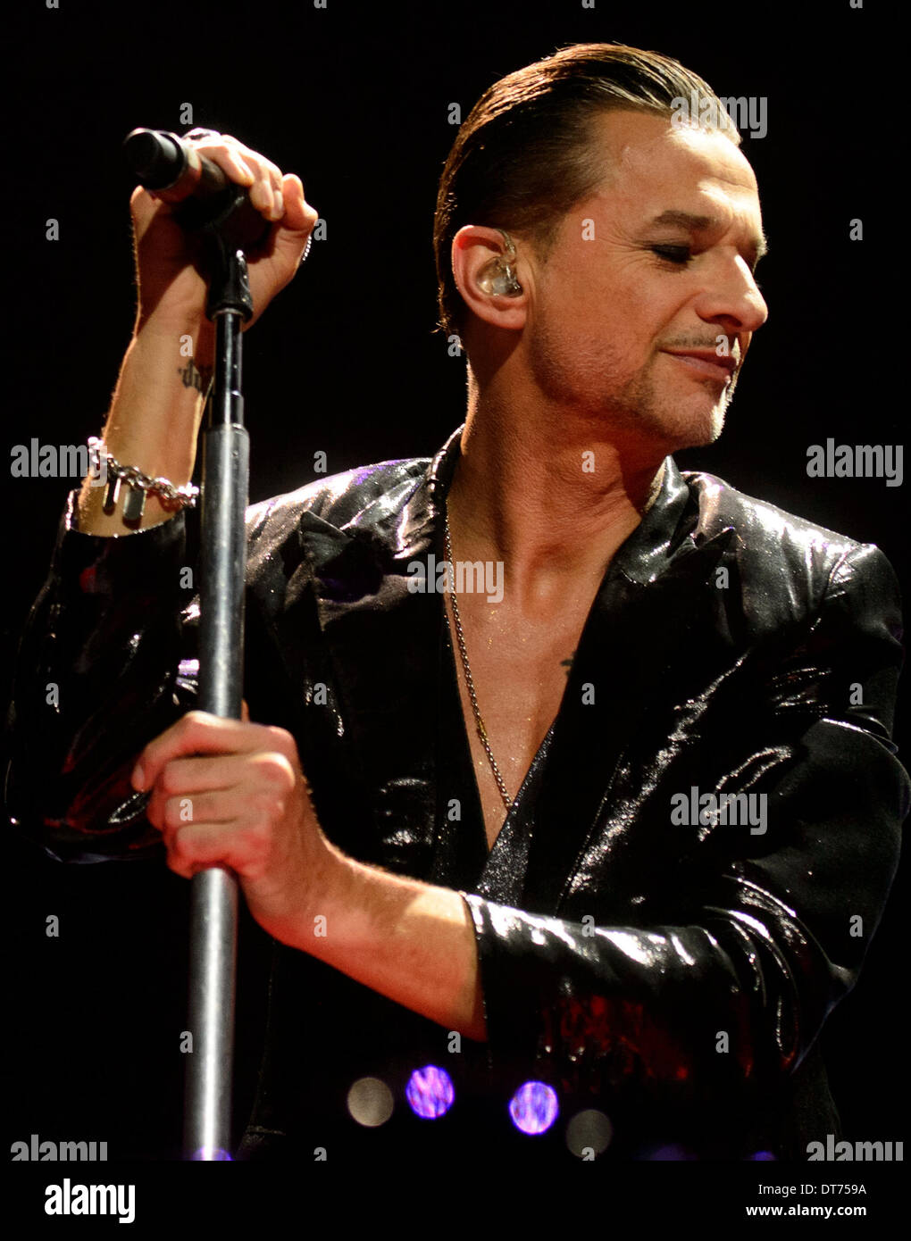 Prague, Czech Republic. 10th February 2014. Depeche Mode singer Dave Gahan  performs during a concert in Prague, Czech Republic, on February 10, 2013.  (CTK Photo/Michal Kamaryt/Alamy Live News Stock Photo - Alamy