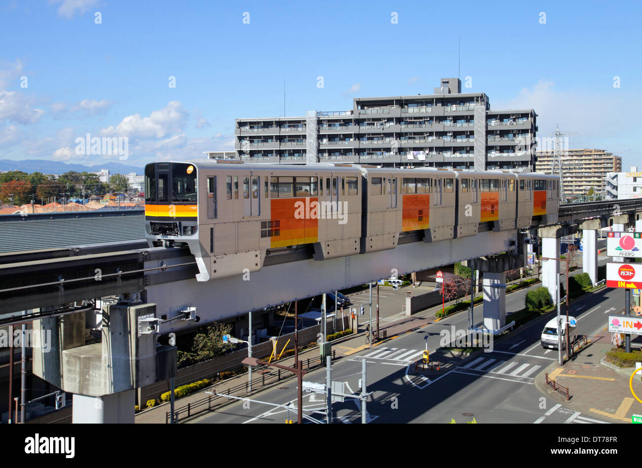 Tama Toshi Monorail Line Tokyo Japan Stock Photo Alamy