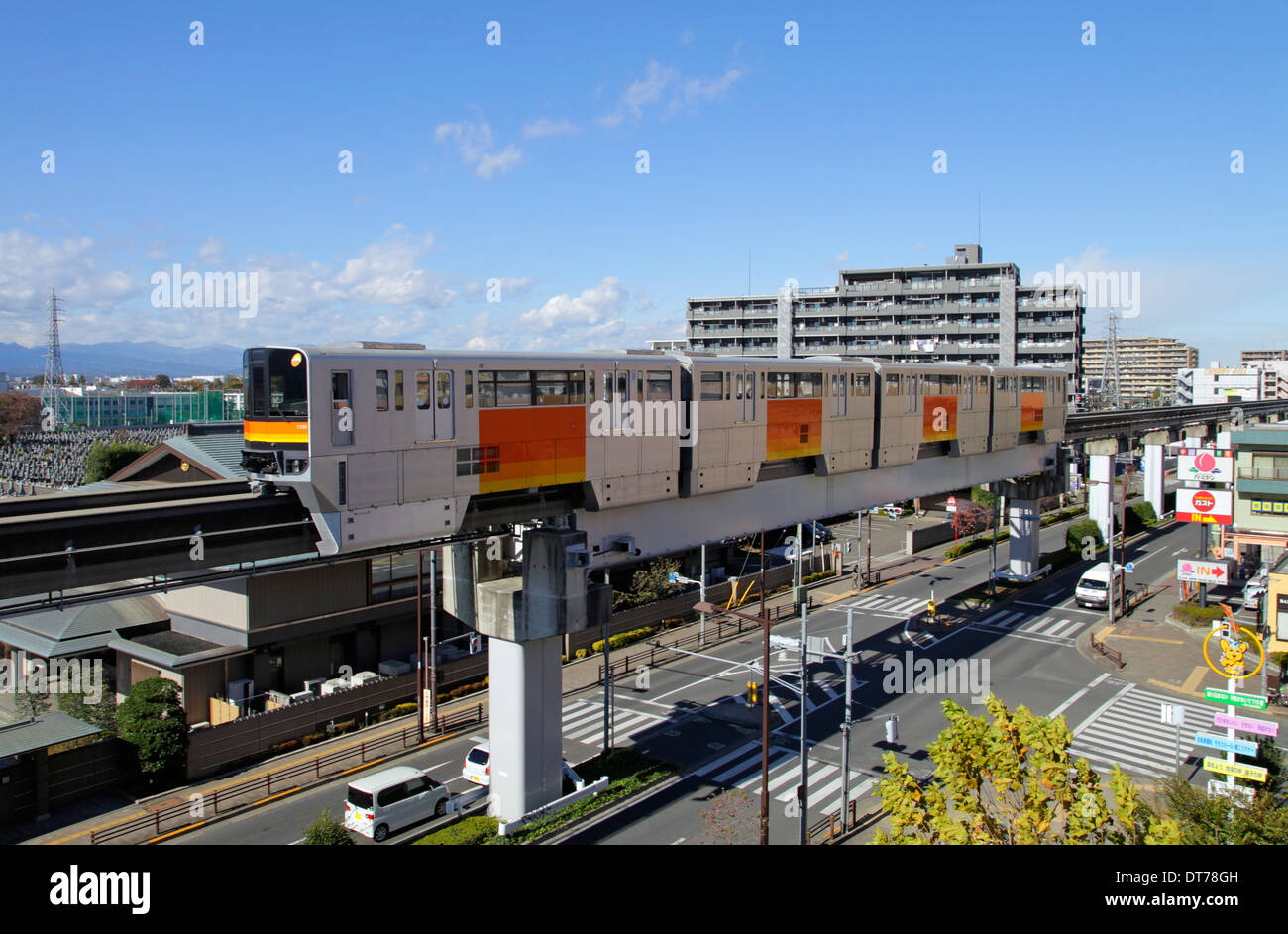 Tama Toshi Monorail Line Tokyo Japan Stock Photo Alamy