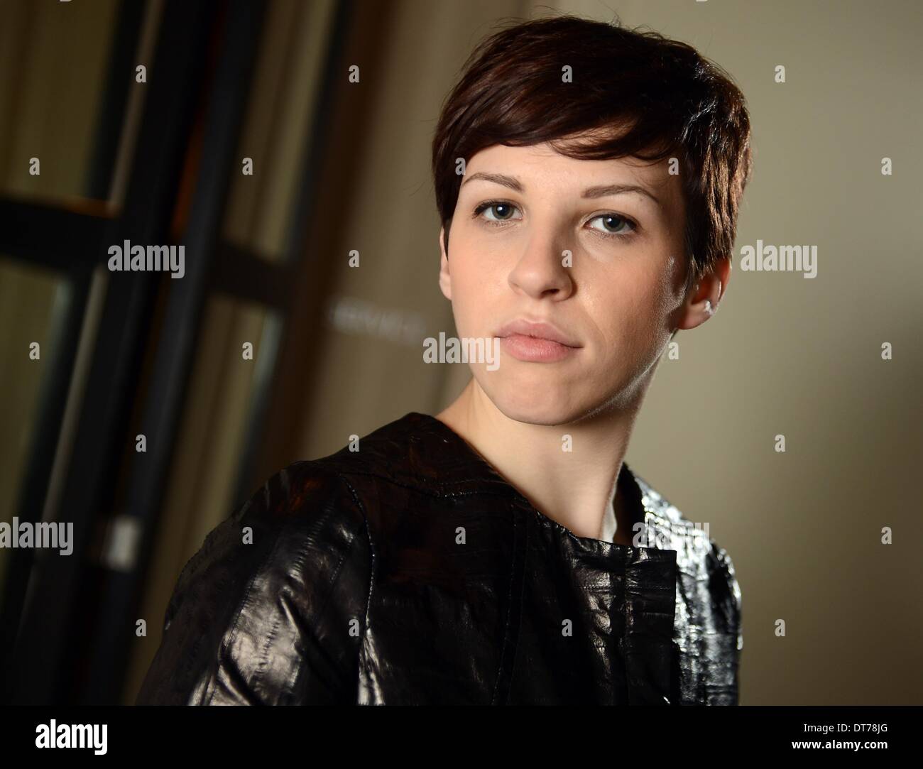 Berlin, Germany. 09th Feb, 2014. Italian actress Miriam Karlkvist poses