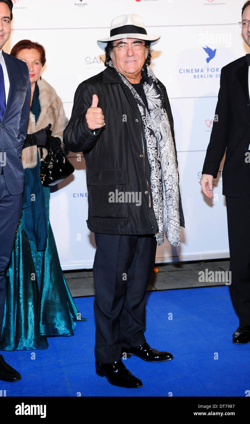 Berlin, Germany. 10th Feb, 2014. Singer Albano Carrisi at the Cinema for Peace Gala 2014 at the Konzerthaus am Gendarmenmarkt on Monday 10th February 2014 in Berlin Credit:  dpa picture alliance/Alamy Live News Stock Photo