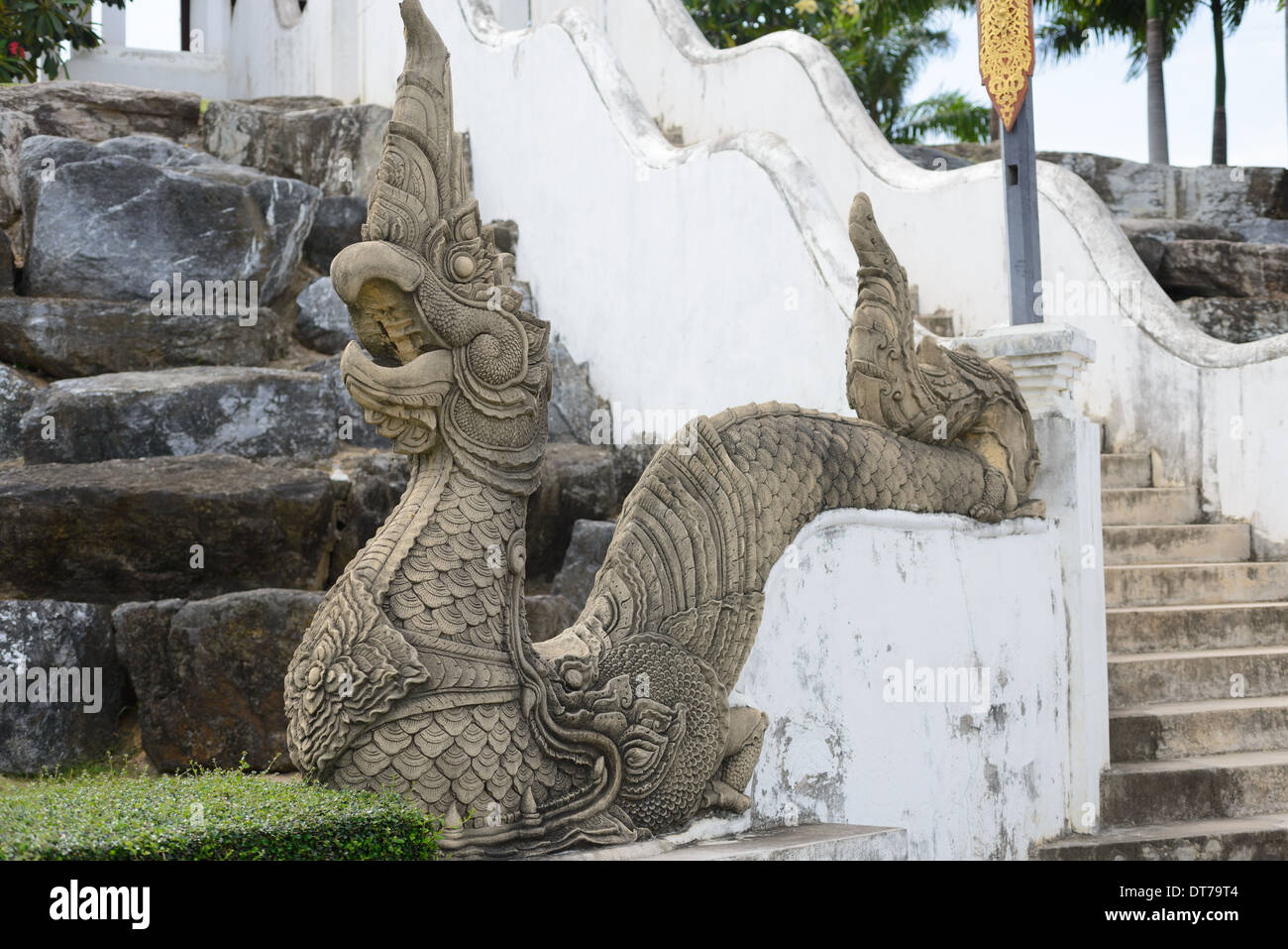 A snake sculpture at Nong Nooch Tropical Garden, Thailand Stock Photo