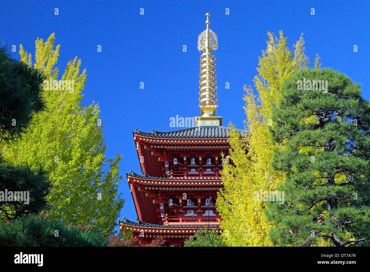 Takahata Fudo Temple five story Pagoda Tokyo Japan Stock Photo Alamy