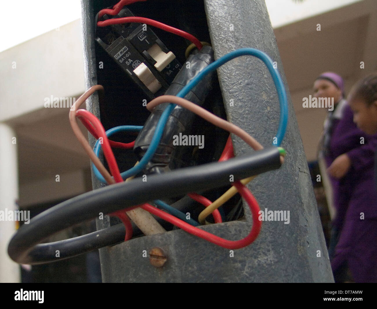 electricity supply power electrification low voltage lighting Stock