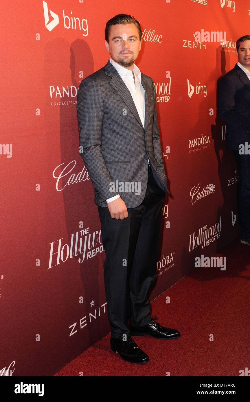 Los Angeles, California, USA. 10th Feb, 2014. Leonardo DiCaprio at arrivals for The Academy Awards: The Hollywood Reporter (THR) Nominees Night Celebration, Spago, Los Angeles, CA February 10, 2014. Photo By: Sara Cozolino/Everett Collection/Alamy Live News  Stock Photo