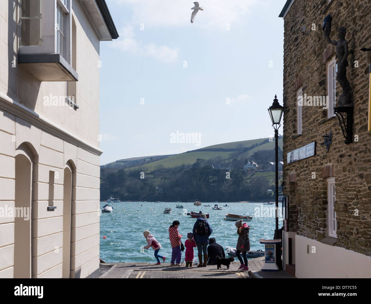 Salcombe, South Devon on an early summer day Stock Photo