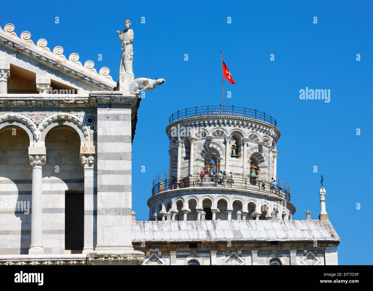 Pisa Italy, Leaning Tower Stock Photo