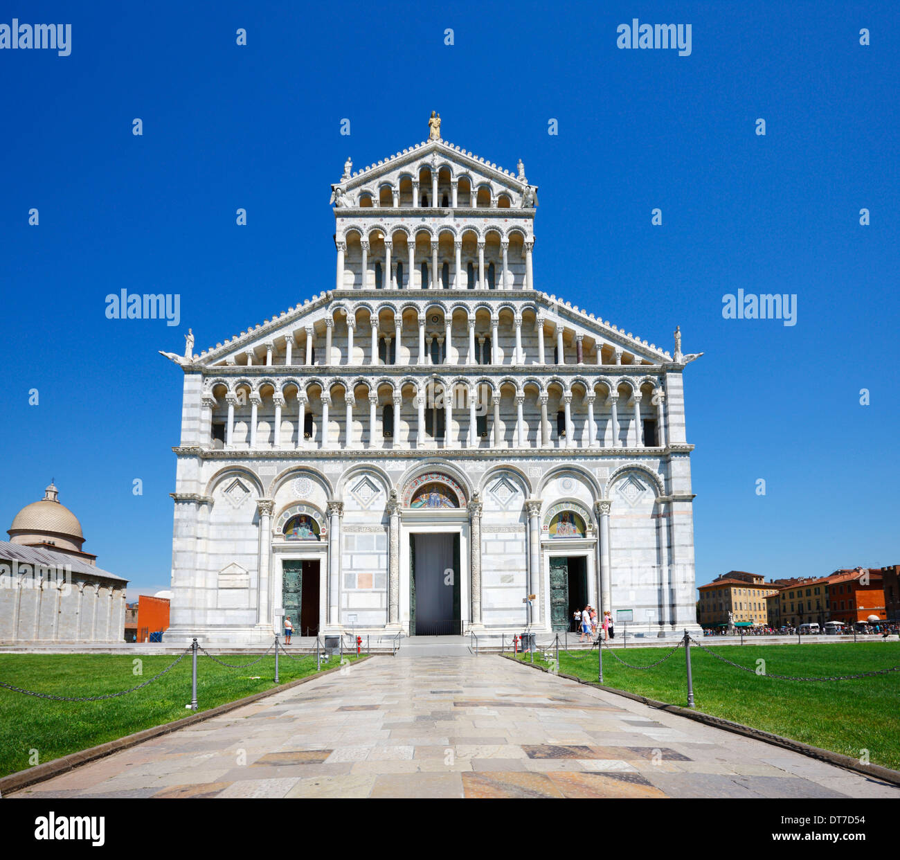 Pisa Italy, Piazza Dei Miracoli. Stock Photo