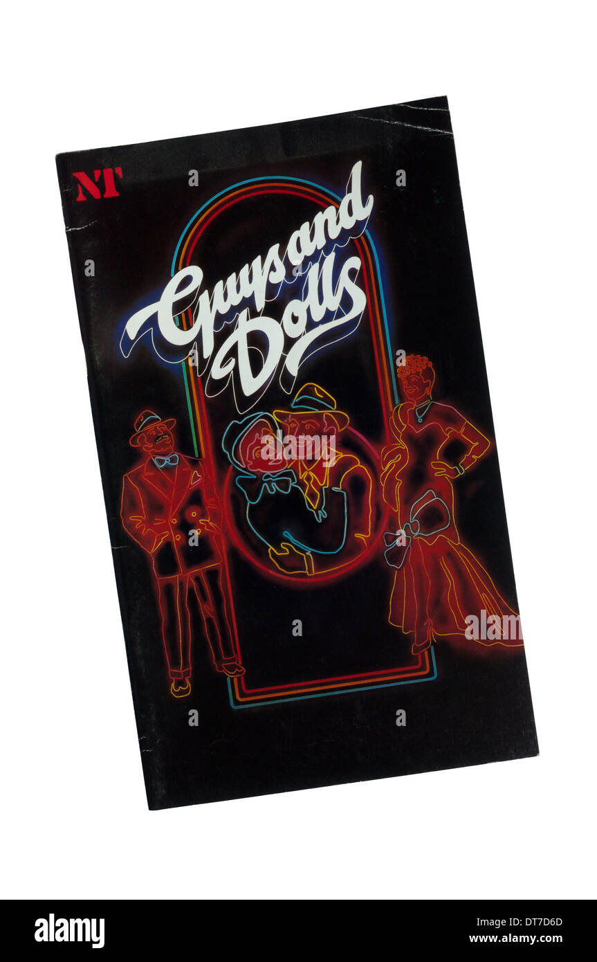 Programme for 1982 National Theatre production of Guys and Dolls by