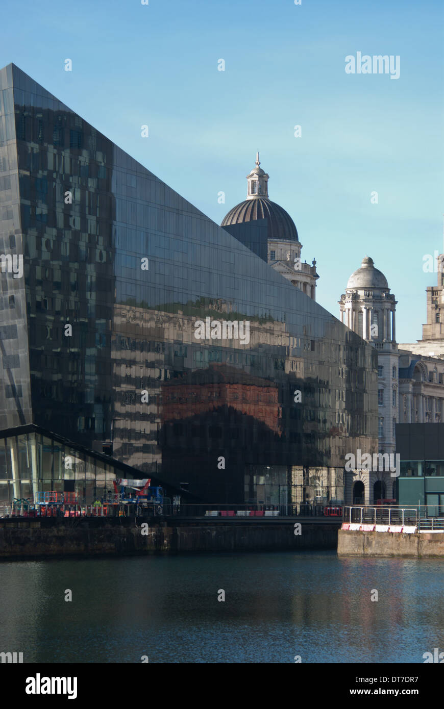 The Museum of Liverpool reflections. Stock Photo