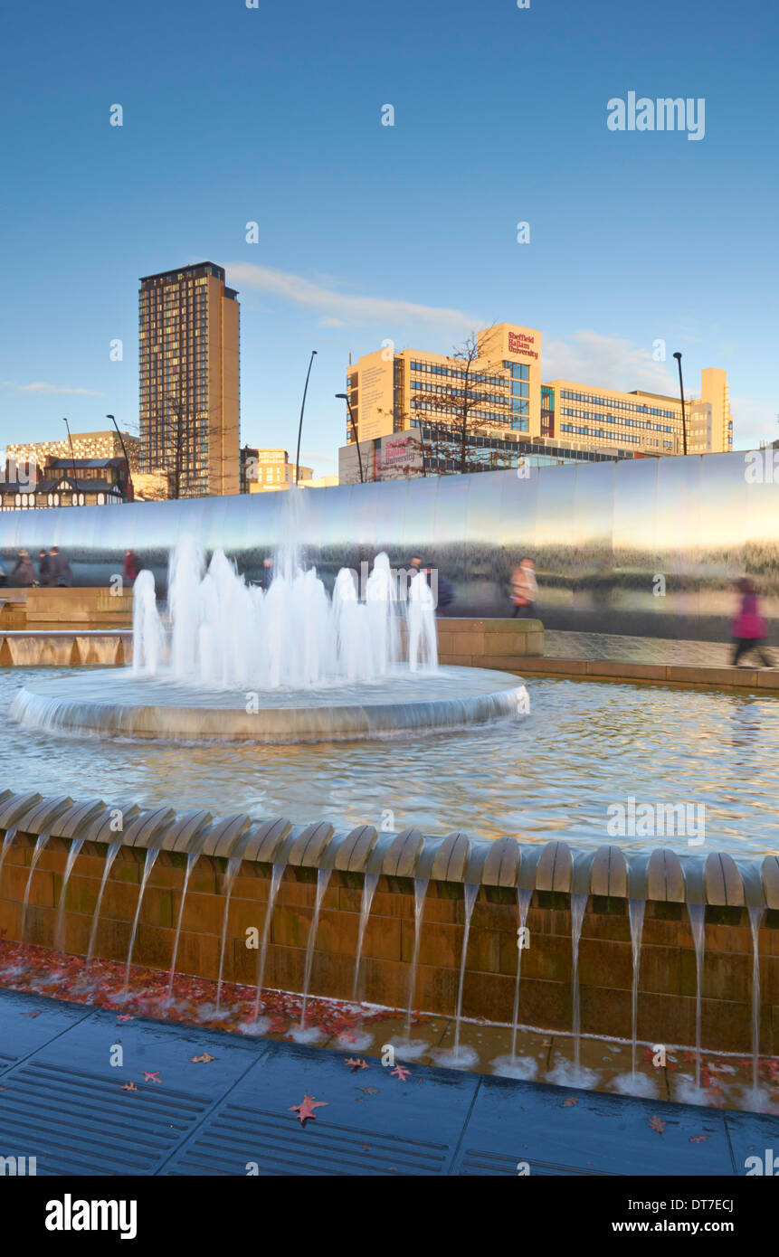 Sheaf Square at Sheffield Station - Sheffield, England, UK Stock Photo