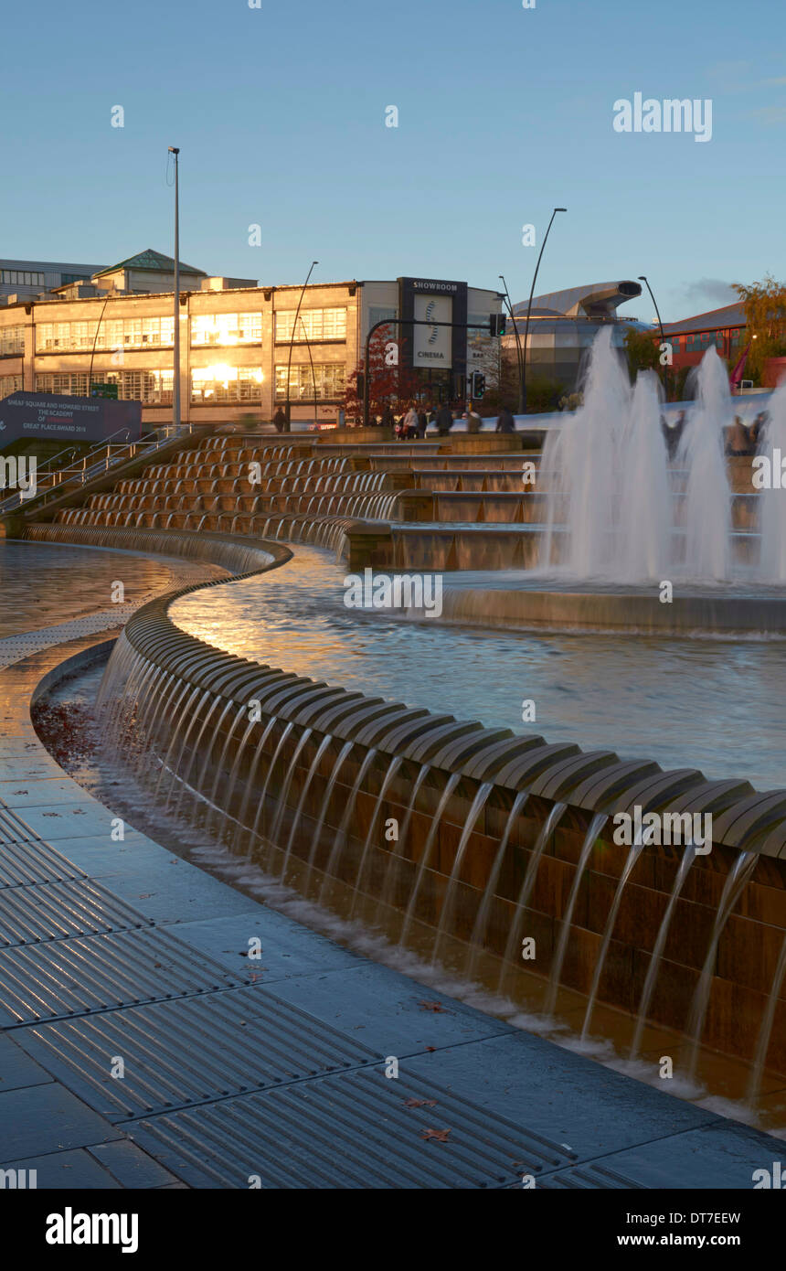 Sheaf Square at Sheffield Station - Sheffield, England, UK Stock Photo