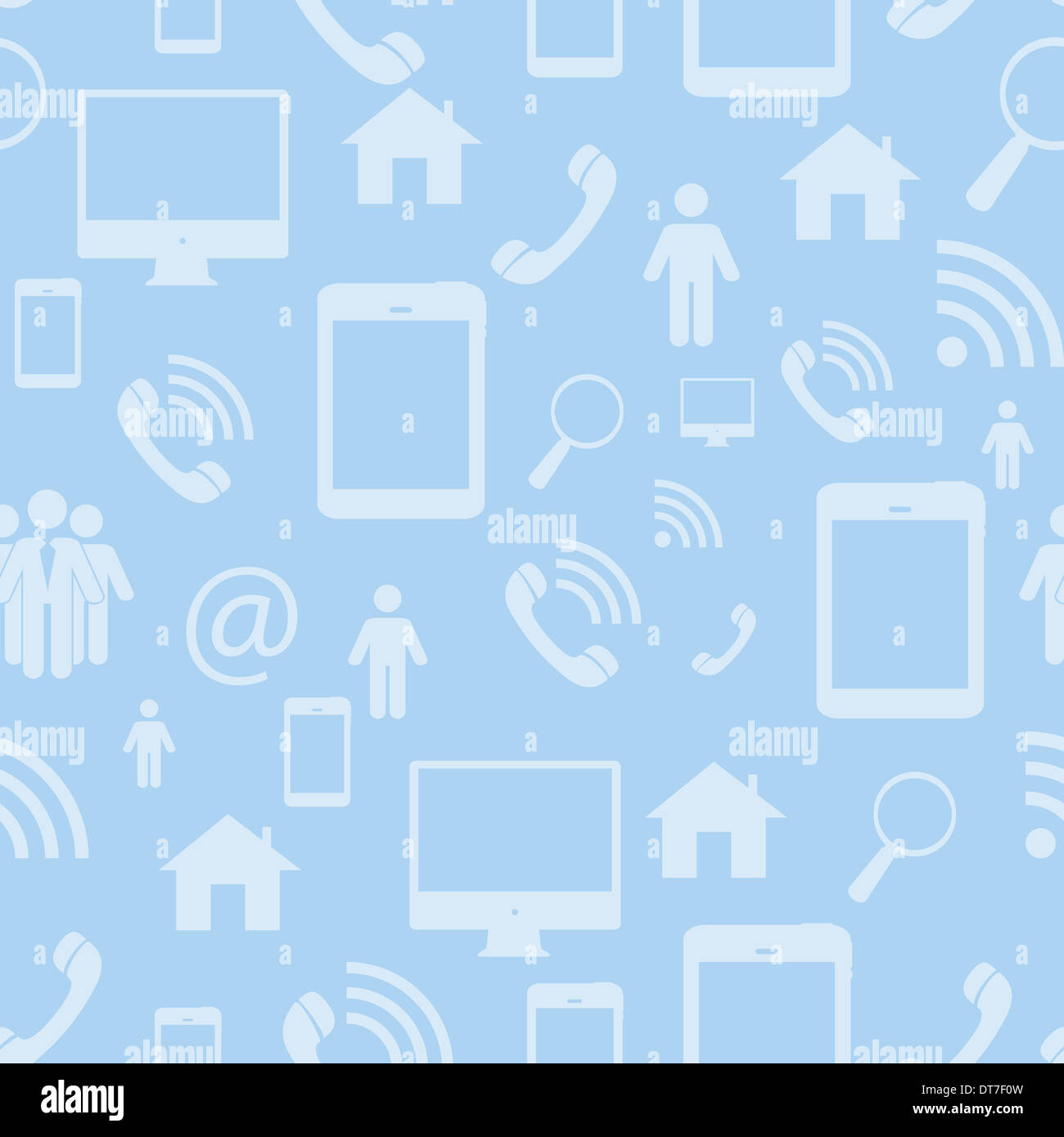 Social Network Seamless Patter Flat Vector Illustration Stock Photo - Alamy