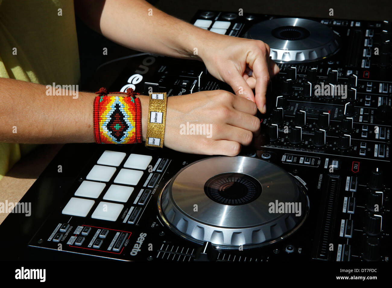 Sonar festival, Barcelona. DJ Stock Photo Alamy