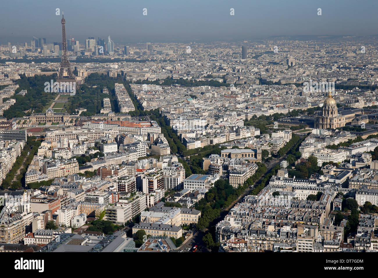 Paris city. Aerial view. Stock Photo