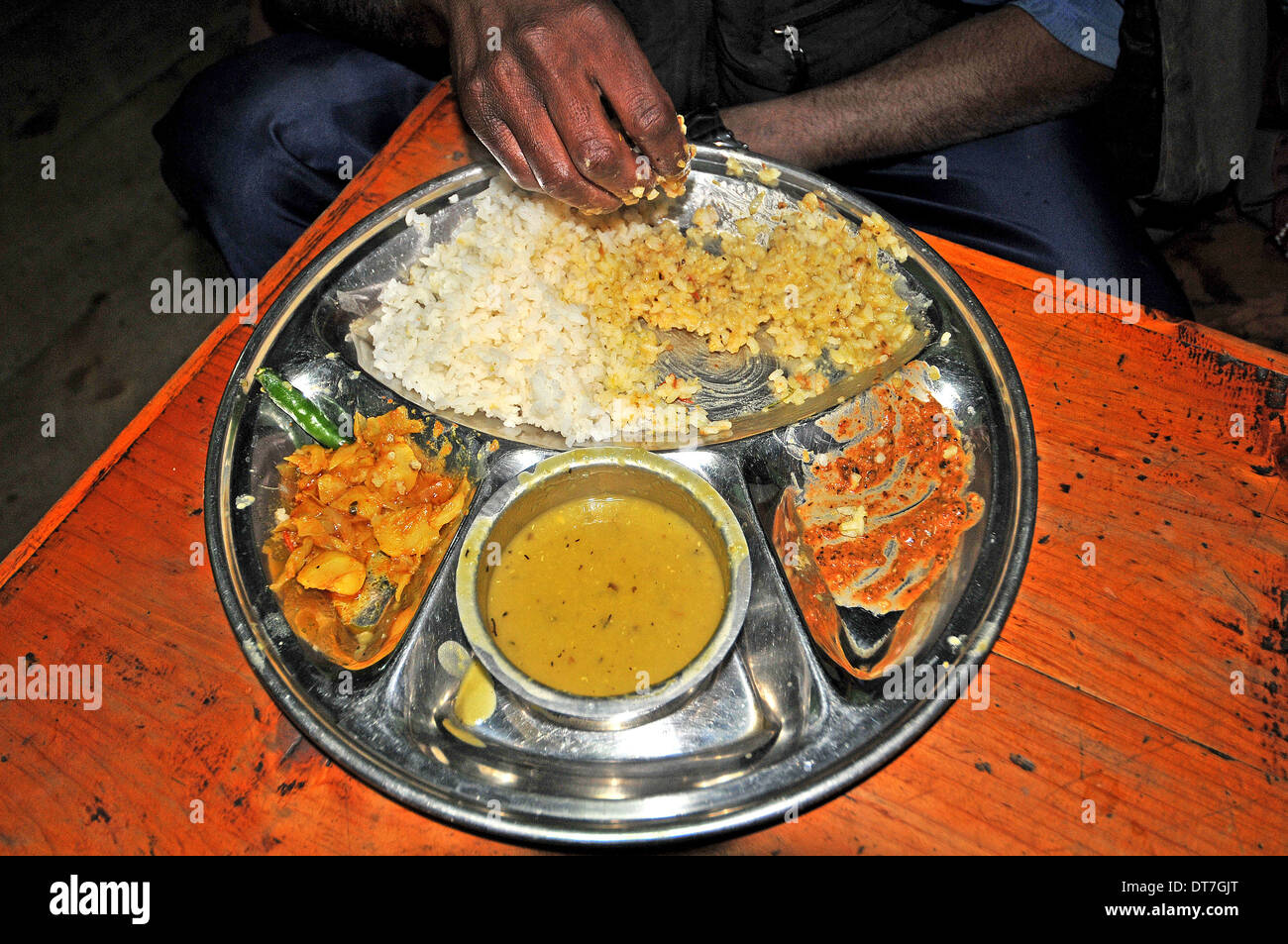 Nepalese staple dish Stock Photo Alamy