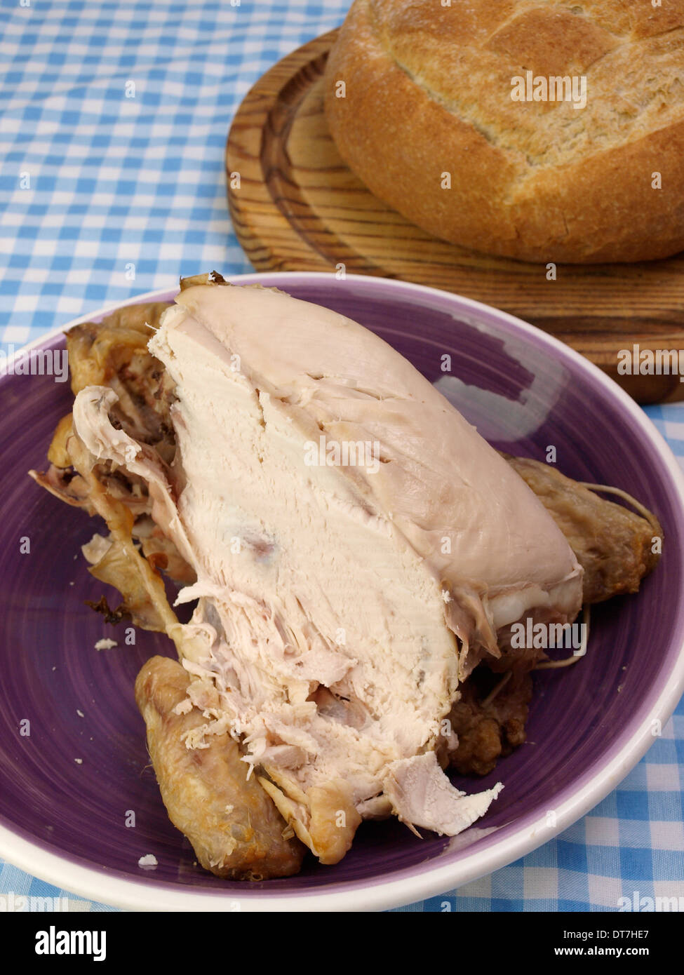 Left over roast chicken Stock Photo Alamy
