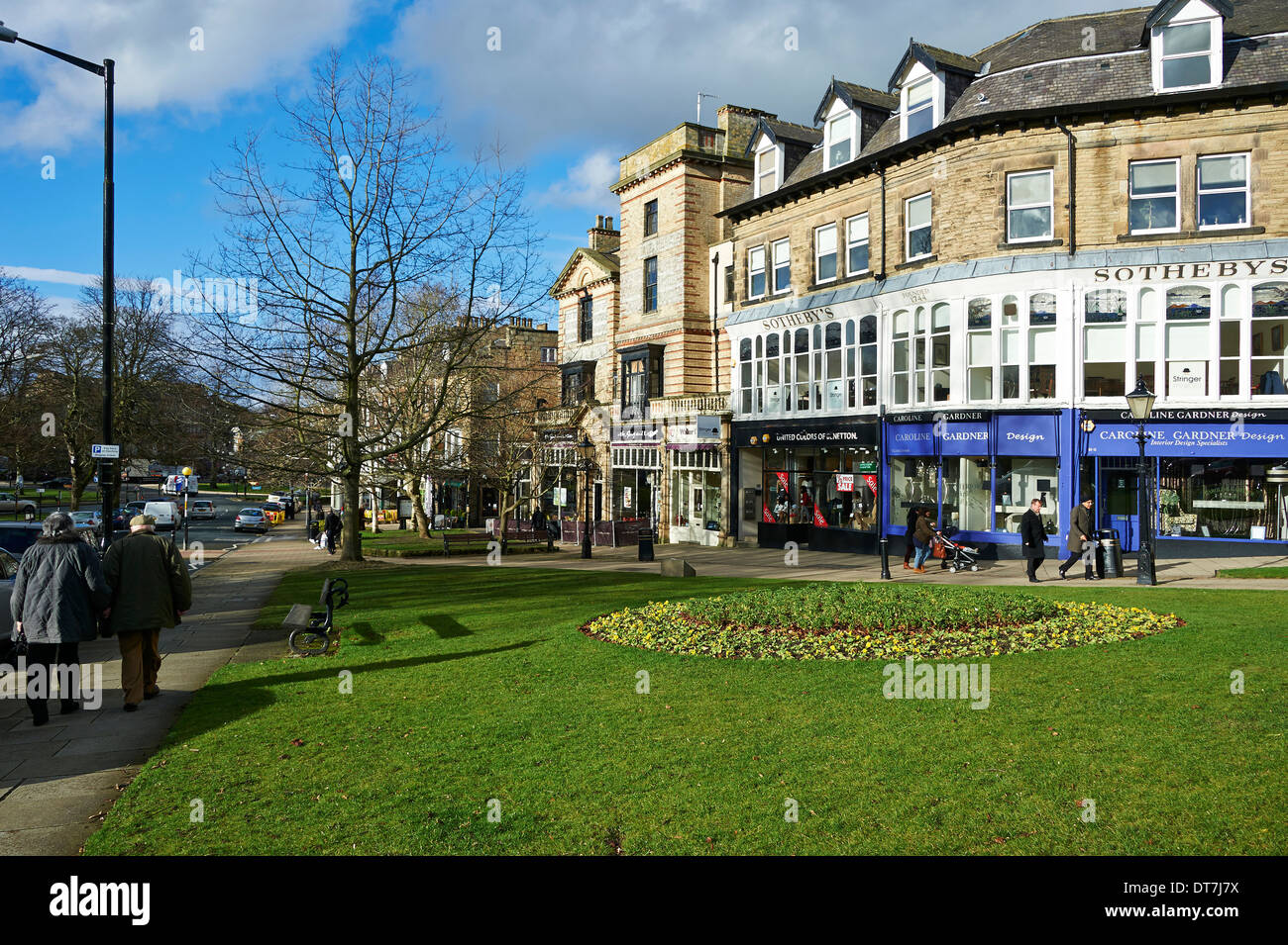 The Montpelier Quarter of Harrogate, North Yorkshire, Northern England, UK Stock Photo