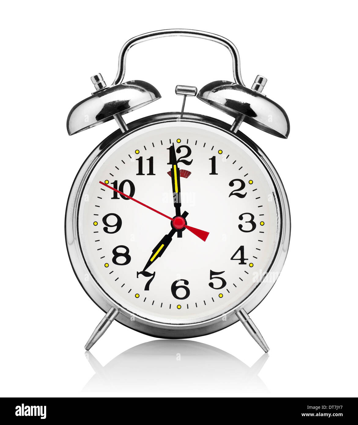 classical alarm clock isolated on white background Stock Photo Alamy