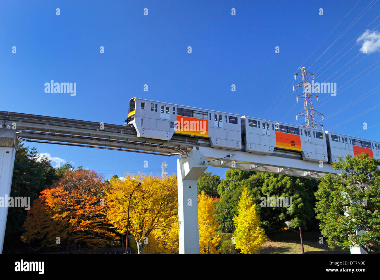 Tama Toshi Monorail Line Tokyo Japan Stock Photo Alamy