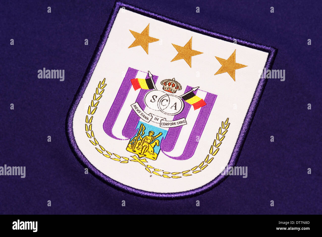 Close up of Royal Sporting Club Anderlecht football kit Stock Photo