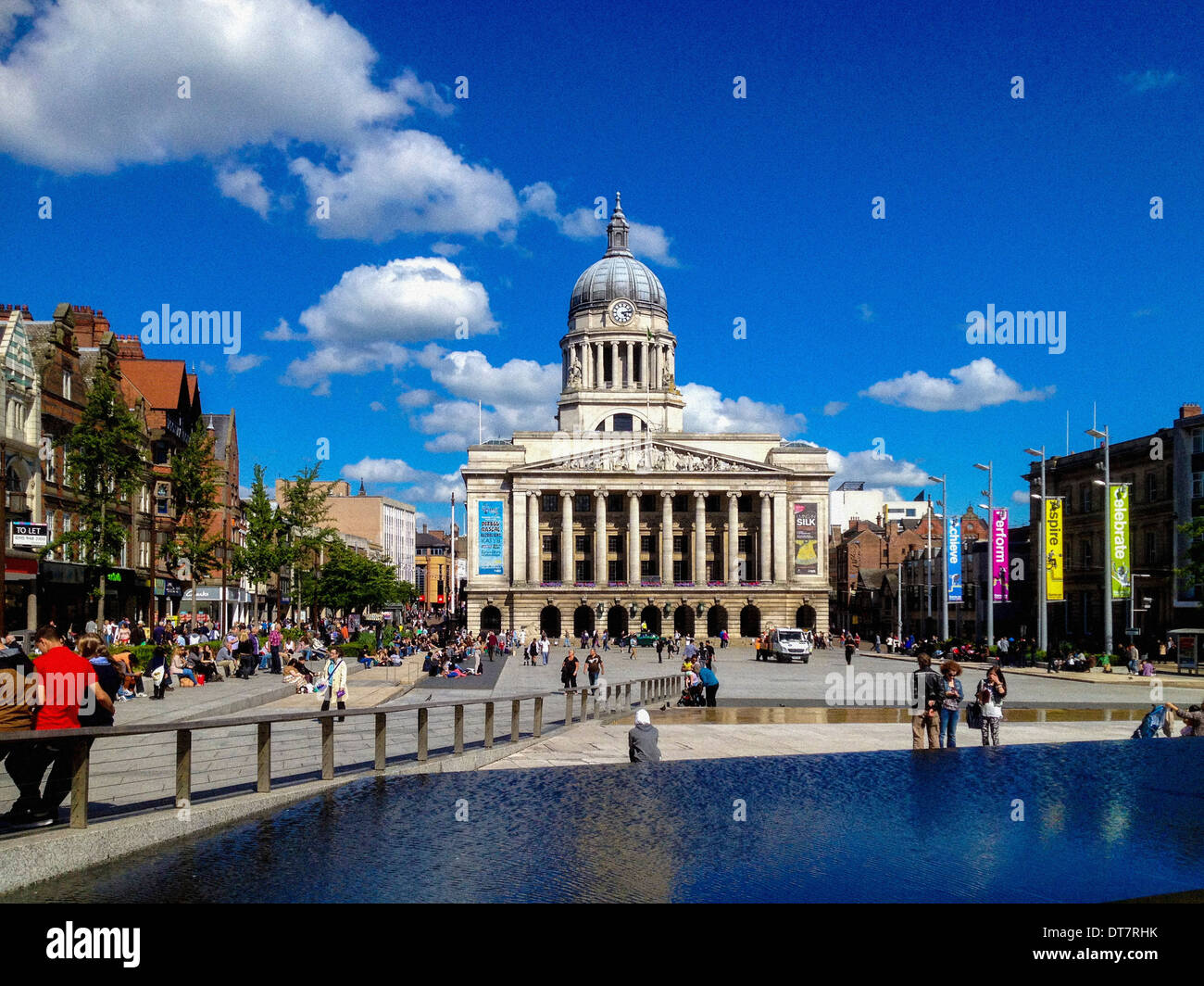 Nottingham Council House, Old Market Square, Nottingham, UK. Stock Photo