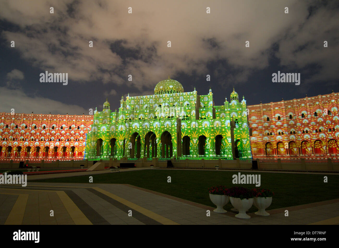 Sharjah Light Festival, Islamic Museum of cevilization, emirate Sharjah, United Arab Emirates