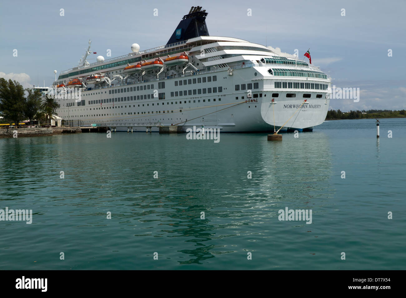 The Norwegian Majesty Moored At The Town Of St George S Bermuda Stock Photo Alamy