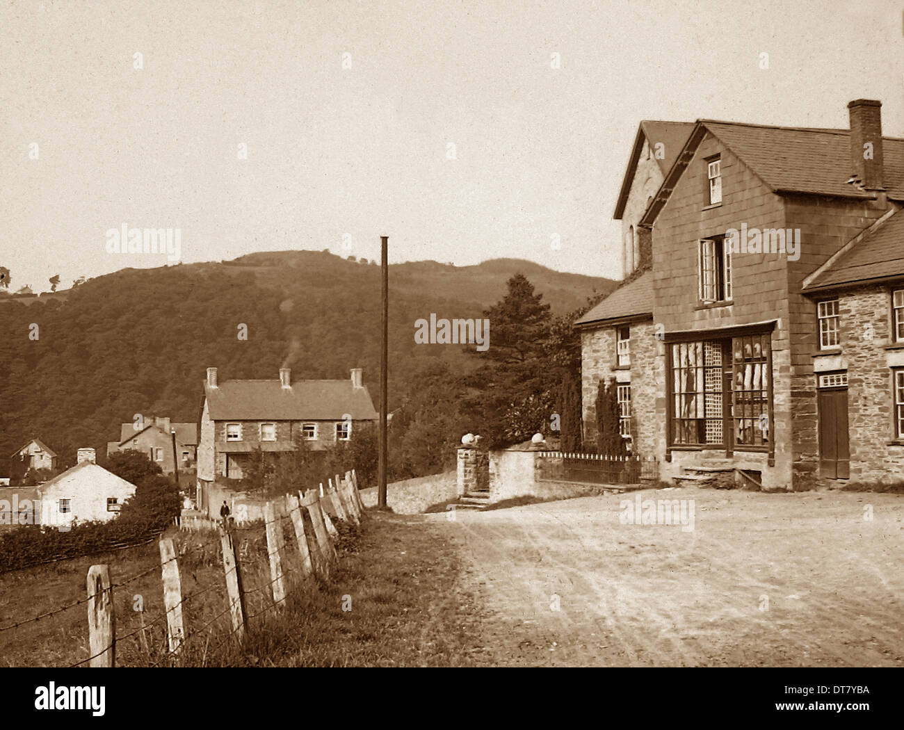 Hafod Village Victorian period Stock Photo
