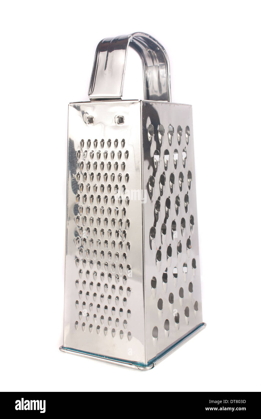 Single grater for food isolated over white background Stock Photo