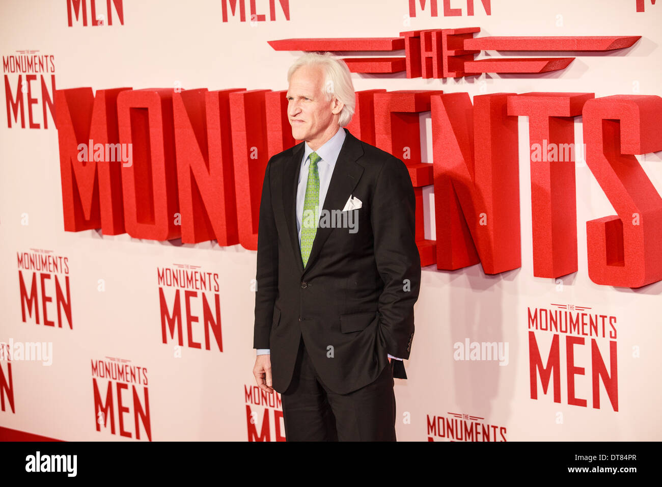 Leicester Square, London, UK 11th February 2014, The UK premiere of The Monuments Men, George Clooney, Credit: Richard Soans/Alamy Live News Stock Photo