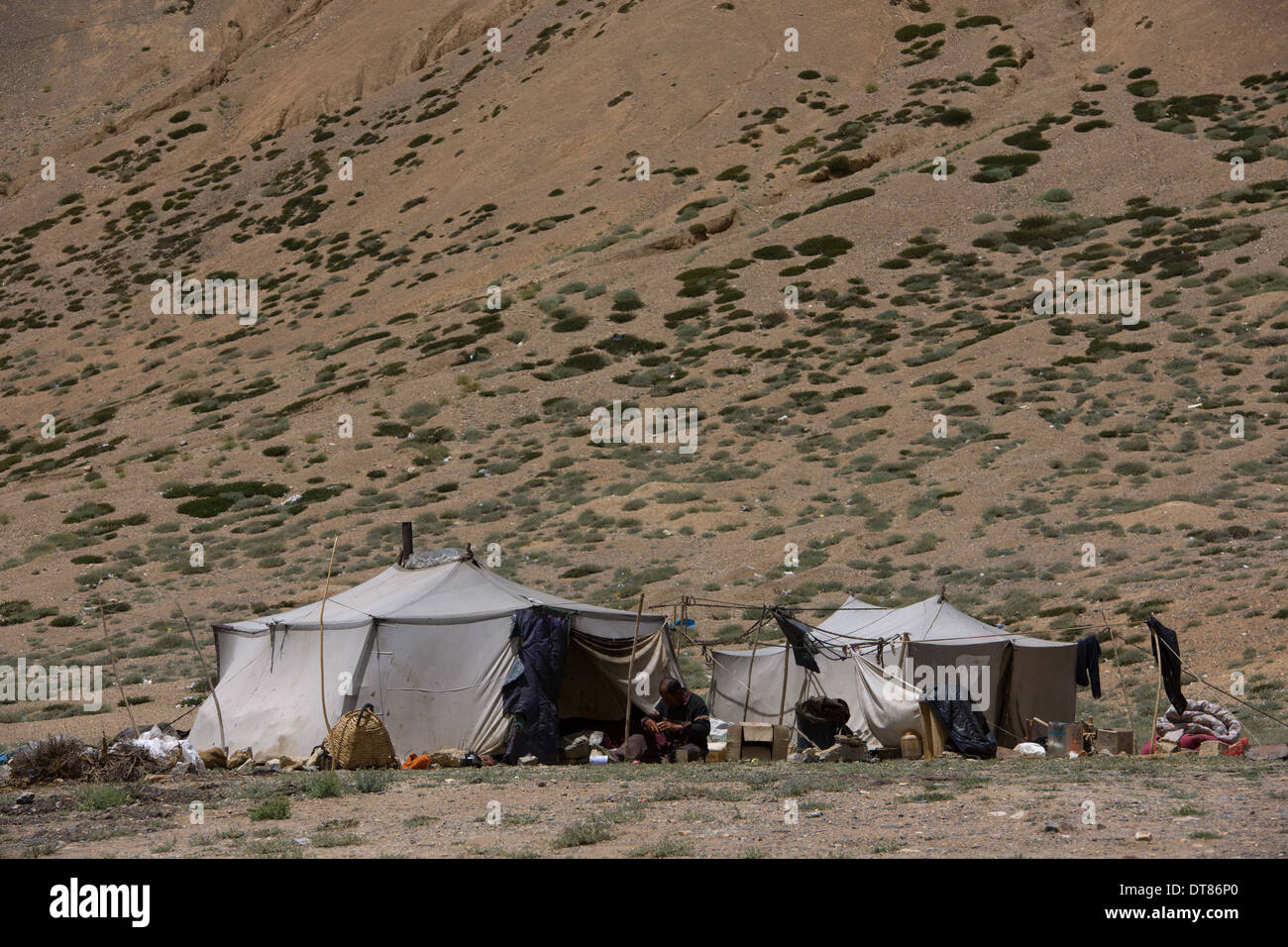 Nomad tents hi-res stock photography 