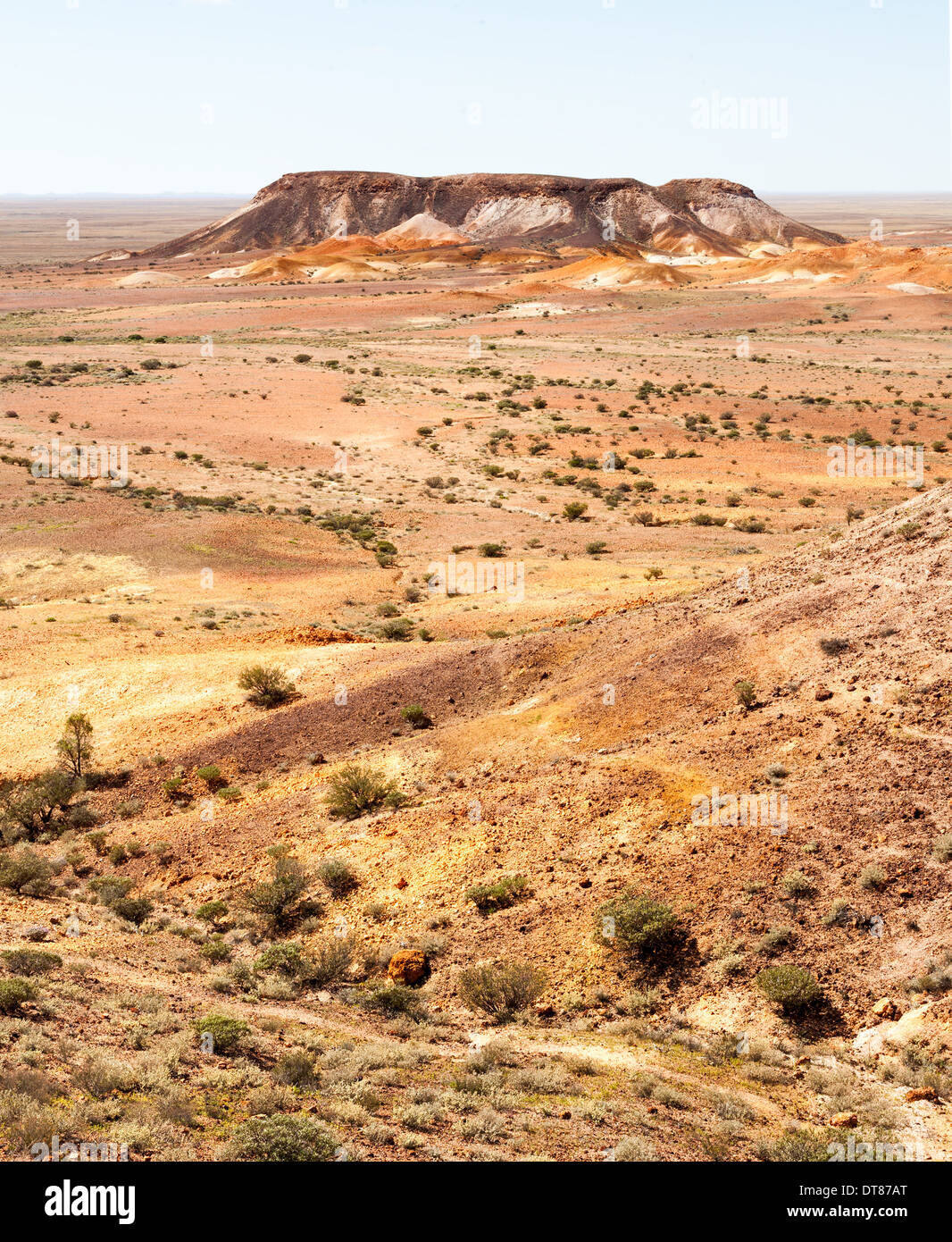 Coober Pedy Scene arid lunar landscape, Mad Max filmed here Stock Photo
