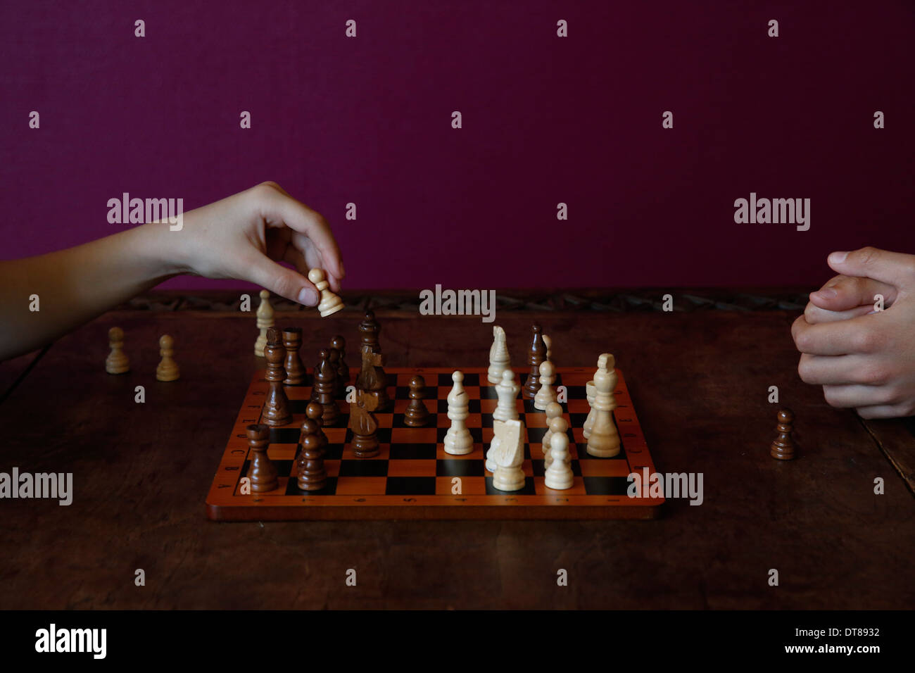 Chess players Stock Photo