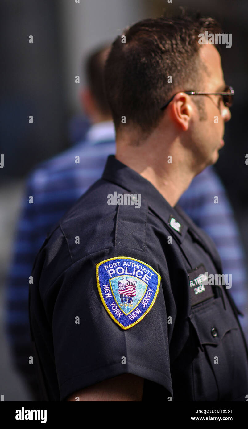 An officer of the New York & New Jersey Port Authority Police Stock