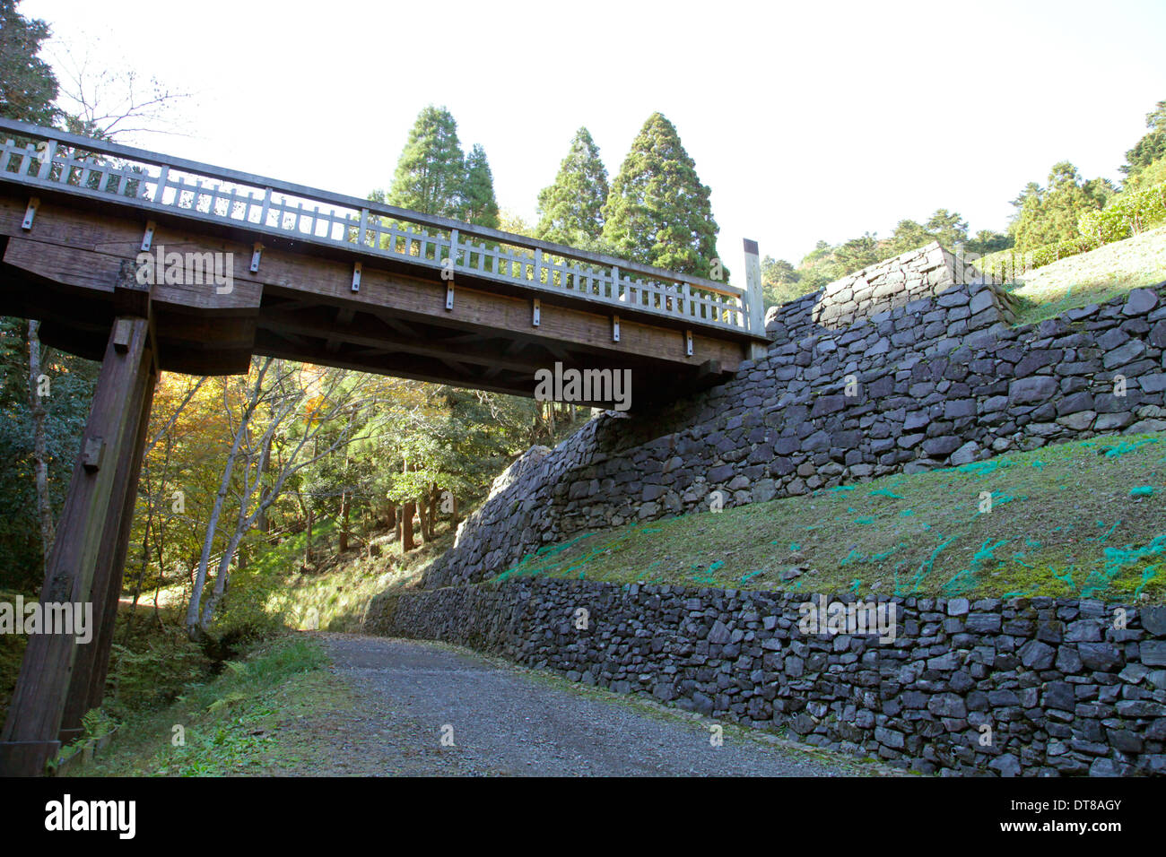 Hachioji Castle Hikibashi bridge Tokyo Japan Stock Photo