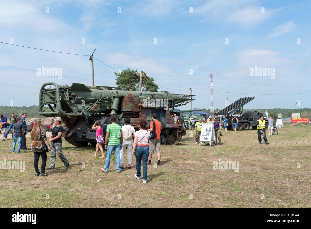 'X International meeting of military vehicles TRACKS AND HORSESHOE' in Borne Sulinowo, Poland Stock Photo