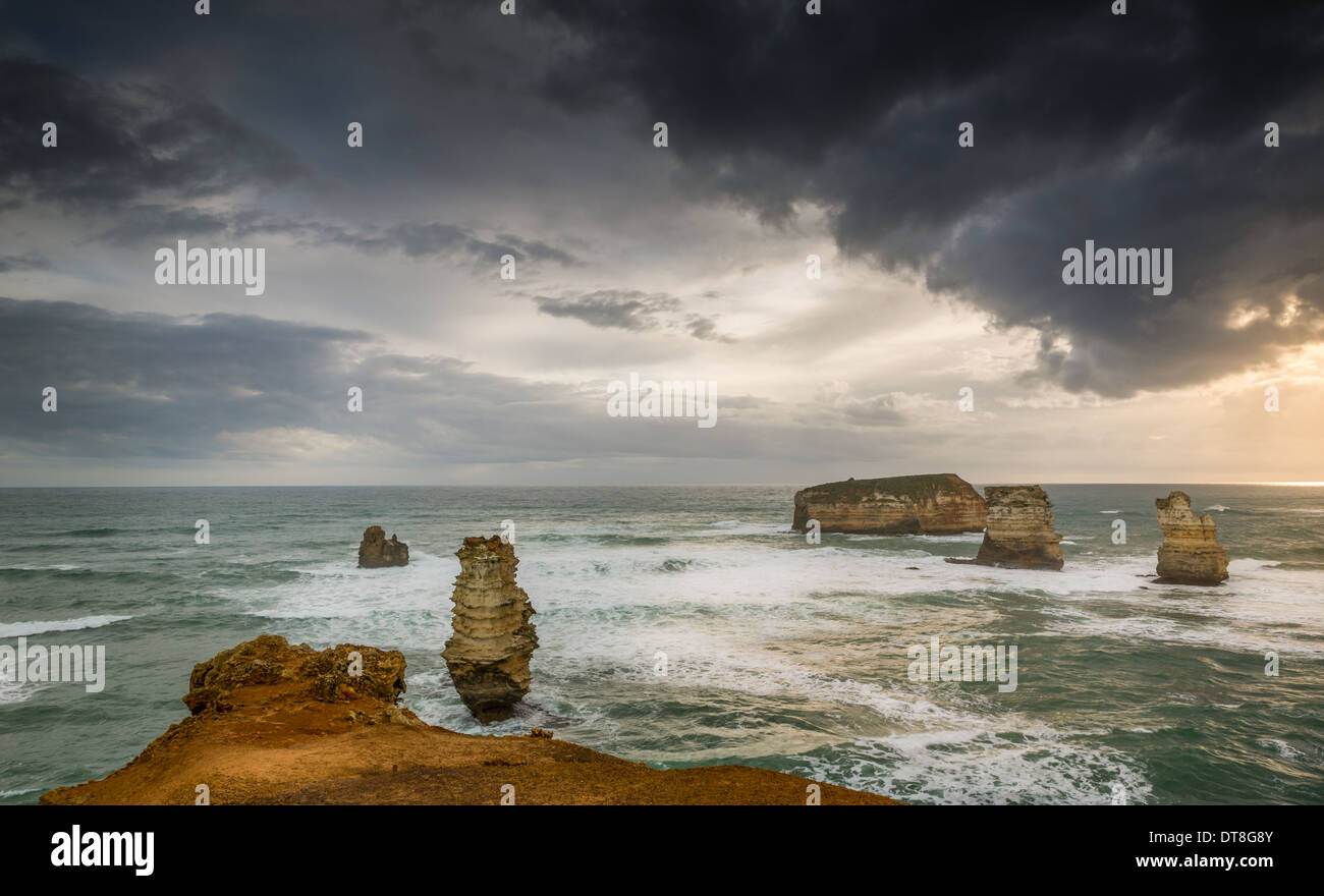 The Bay of Islands, Port Campbell National Park, Great Ocean Road, Victoria, Australia Stock Photo