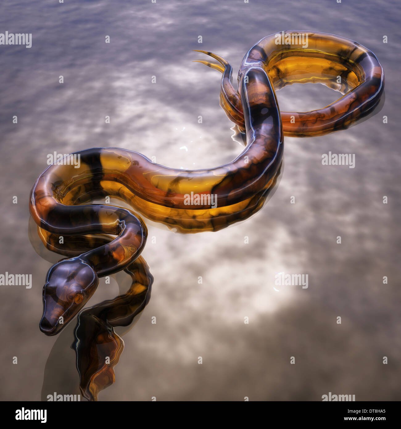 Digital Snake Visualization Stock Photo - Alamy