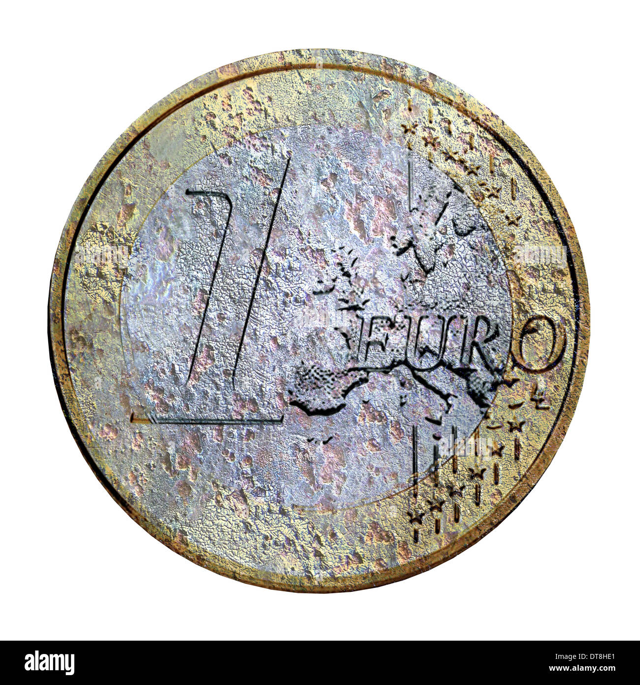 Disintegrating european money hi-res stock photography and images - Alamy