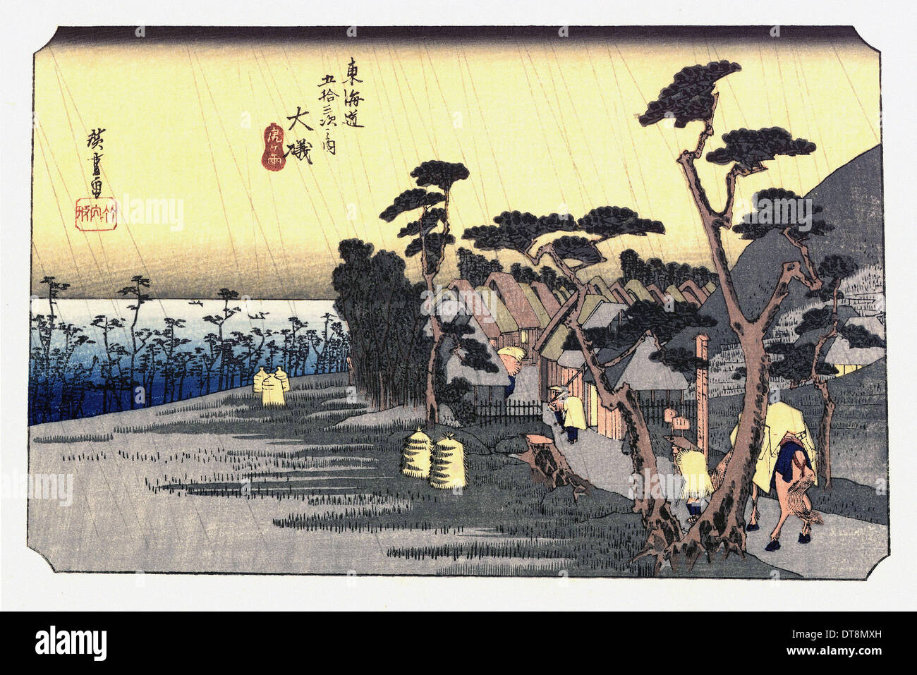 Utagawa Hiroshige - 歌川 広重 - The 53 Stations of the Tokaido - Oiso Stock ...