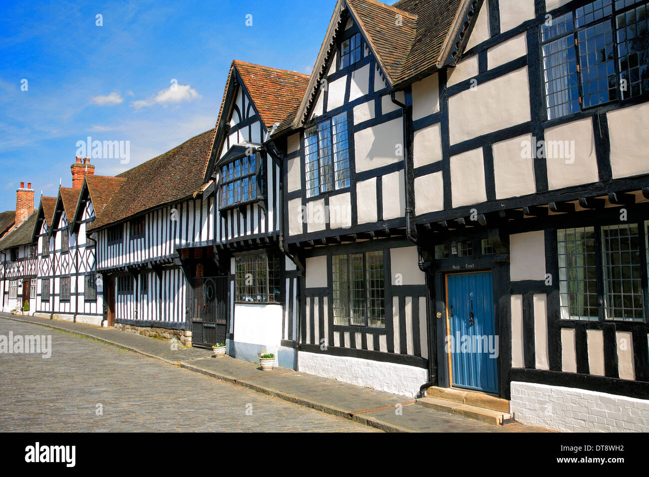 Architecture in mill street warwick town warwickshire england uk