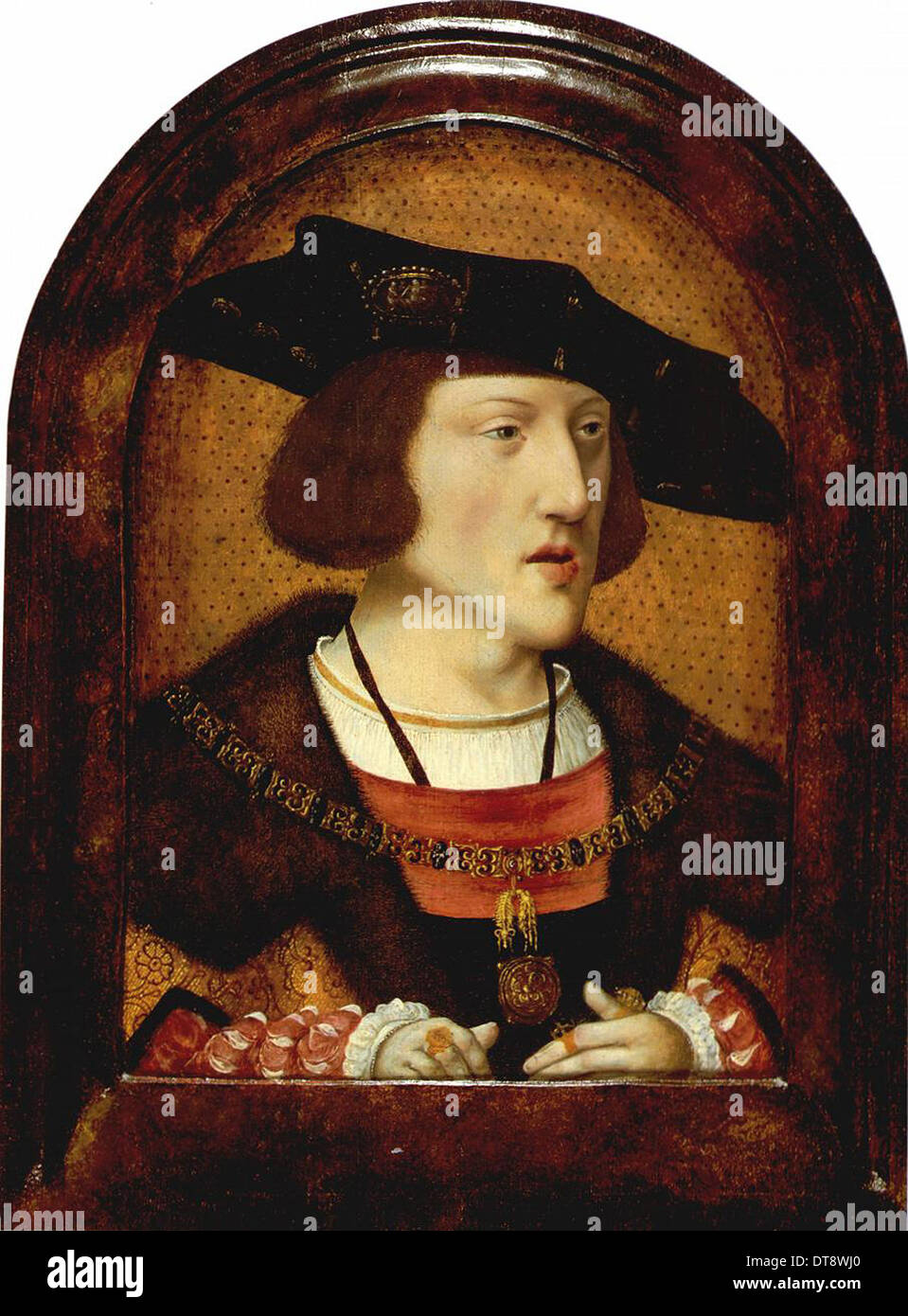 Portrait of Charles V of Spain (1500-1558), c. 1520. Artist: Anonymous Stock Photo