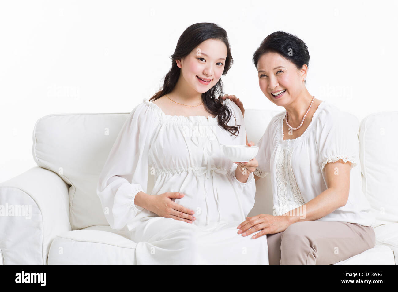 senior-woman-pregnant-daughter-hi-res-stock-photography-and-images-alamy
